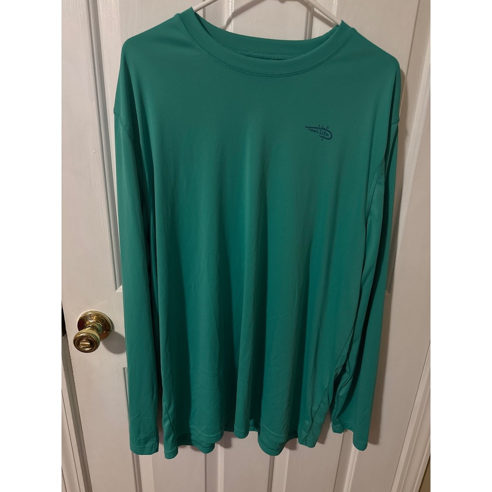 Mens Reel Life long sleeve drifit size XXLg Fisherman